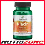 Swanson Niacin 100mg Vitamin B3 Energy Cariovascular Health - 250 tablets