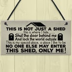 Shut The Door Novelty Shed Plaque SummerHouse Garden Sign Man Cave Friend Gifts