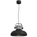 Pendelleuchte à Manger Métal Noir Nickel Ø40 CM E27 Élégant Lampe Suspendue Rond