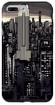 Coque pour iPhone 7 Plus/8 Plus Horizon de la ville Art urbain Scène de nuit Rétro Œuvre d'art