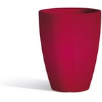 Idralite - Pot extérieur en résine mod. Aloe Rond ø 30 cm h 38 rouge