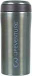 Lifeventure Thermal Mug, Leakproof & Vacuum Insulated Reusable Coffee Travel Cup, 300ml, Gloss Tungsten