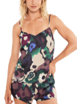 Maison Lejaby Paradise Floral Pyjama Cami Top, Berry Garden