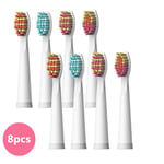 Electric Toothbrush Heads Medium Brush 8pcs for Fairywill Sonic Toothbrush Pink