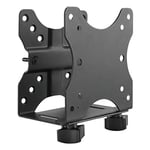 RICOO Thin-Client Mount TRH-01 Bracket Compatible with Intel NUC & Mini PC Computer Holder for Monitor Stand or Under Desk Attachment for Mini Desk-top VESA 75x75 100x100 Black