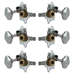 Grover V97C Original Sta-Tite Vertical Guitar Machine Heads, 3+3 - Chrome