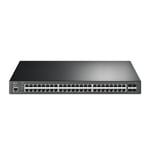 TP-LINK 48-Port JetStream Gigabit and 4-Port 10GE SFP+ L2+ Managed Switch, Rackm