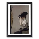 Big Box Art Edmund C. Tarbell Preparing for The Matinee Framed Wall Art Picture Print Ready to Hang, Oak A2 (62 x 45 cm)