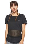 Adidas Women OWN THE RUN TEE T-shirt - Black, Small