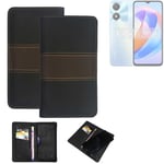 Wallet Case for Honor Play 40C 5G Protective Case + Cell Phone Case Brown Bookle