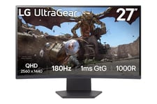 LG UltraGear 27GS60QX-B skärm - LED-bakgrundsbelysning - 27" - AMD FreeSync, VESA Adaptive-Sync - VA - 1ms - QHD 2560x1440 vid 180Hz