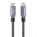 Anker Prime USB C to USB C Cable, 240W 3 ft Fast Charging USB C Cable, Upcycled-