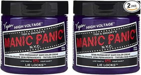 Manic Panic Lie Locks Classic Creme Vegan Semi Permanent Hair Dye 2 x 118ml