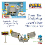 Sonic The Hedgehog Level Clear Diorama 2.5" Figure Set JAKKS PACIFIC NEW