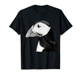 Puffin Auks Seabird Lunde alken Wildlife Animal Illustration T-Shirt