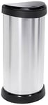 Curver Decobin Bin 40 L with Handle Silver Metallic