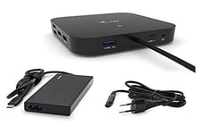 I-TEC C77WUK Station d'accueil USB-C Double diSP 100 W + Chargeur