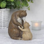 I Love You Beary Much Mum And Baby Bear Resin Ornament In Gift Box