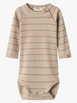 Lil- Atelier Kail Long Sleeve Slim Body - Gutt - Beige - 92