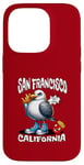 Coque pour iPhone 14 Pro San Francisco California Seagull French Fries Souvenir drôle