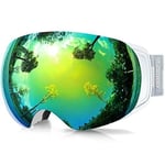 Findway Aldult Ski Goggles Pro naisille ja miehille 100 % UV 400 -suoja-vaihdettava linssi huurtumista estävät lasit lumilautalasit