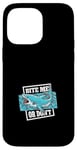 Coque pour iPhone 14 Pro Max Mordez-moi ou ne martelez pas un requin amateur de baleines blanches