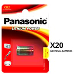 Panasonic CR2 DLCR2 ELCR2 CR15H270 3V Lithium Battery x 20 *Photo Use*