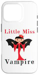 iPhone 16 Pro Little Miss Vampire Funny Halloween Toddler Girl Girly Girls Case