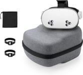 Étui Housse pour Oculus Quest & Quest 2 & Sangle Elite Strap Casque réalité virtuelle Contrôleurs Jeu VR, Coque EVA Rigide Sac Protection Case(gray) [oculus,windows] [oculus,windows]