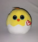 2021 Easter TY Squish-a-Boos POPPER Chick Cushion Pillow 10" New/Mint Tag.