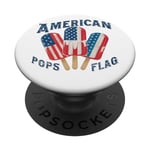 4 juillet Ice Pops Drapeau Américain Patriotique Événement Américain PopSockets PopGrip Interchangeable