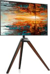 FITUEYES DESIGN Easel Tripod TV Stand Art for 37 43 50 55 65 Inch with Conceale