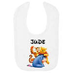 Pooh, Tigger & Eeyore Personalised Baby BIB – Printed with Name