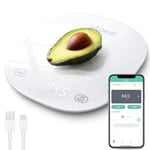 arboleaf Balance de Cuisine 10kg/0,5g, Balance Cuisine qui Calcule les Calories, Balance Nutritionnelle Connectée, Rechargeable USB