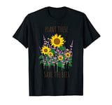 Plant These Save The Bees Sunflower Vintage Beekeeper Gift T-Shirt