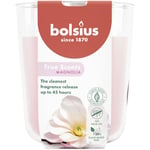 Bolsius True Scents - Magnolie - Rose - Lot de 6 Bougies Parfumées - 9,7 x 8,5 cm - Durée de combustion: 45 heures - Avec extraits naturels - Cire végétale naturelle - Sans huile de palme