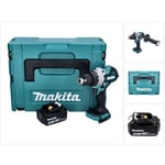 Dhp 486 T1J Perceuse-visseuse à percussion sans fil 18 v 130 Nm Brushless + 1x batterie 5,0 Ah + Makpac - sans chargeur - Makita