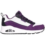 Baskets Skechers  BASKETS  UNO TWO MUCH FUN VIOLET-BLANC