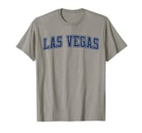 Las Vegas NV Varsity Style Sin City Outline Blue T-Shirt