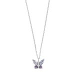 Nordahl Andersen Noa Kids Butterfly Rodinerat Silver Halsband Med Zirconia 20458080922