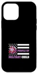 Coque pour iPhone 12 mini Purple Up Drapeau militaire pour enfant Licorne