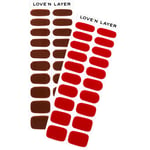 Love'n Layer Fall Kit Hand Chocolate Brown & Grape Red