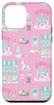 Coque pour iPhone 12 mini Boutique de jouets de Noël mignon rose cadeau de train casse-noisette