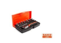 Bahco 1/4" Drive Ratchet With Hex Sockets Metric 25 Piece Mini Set In Case SL25