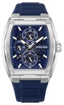 Police PEWJQ0004502 Men's Creed (42mm) Blue Tonneau Dial / Watch