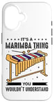 iPhone 16 Funny Marimba Instrument Pun for a Marimba Player Case