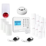 Lifebox - Kit alarme maison connectée sans fil wifi box internet et gsm futura blanche smart life kit animal 6