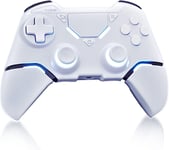 Manette Sans Fil Pour Ps-4,Manettes Ps-4 Joystick Gamepad Pour Ps-4/Pro/Slim Avec Double Vibration/Gyroscopique Six Axes/Fonction Audio (Blanc)