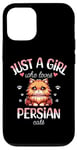 Coque pour iPhone 12/12 Pro Fille Qui Aime Les Chats Persans Adore Chat Persan