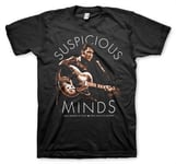 Hybris Elvis Presley - Suspicious Minds T-Shirt (Black,3XL)